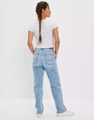 Jean American Eagle AE Stretch Highest Taille '90s Boyfriend Multicolore Femme | OZN-73491813